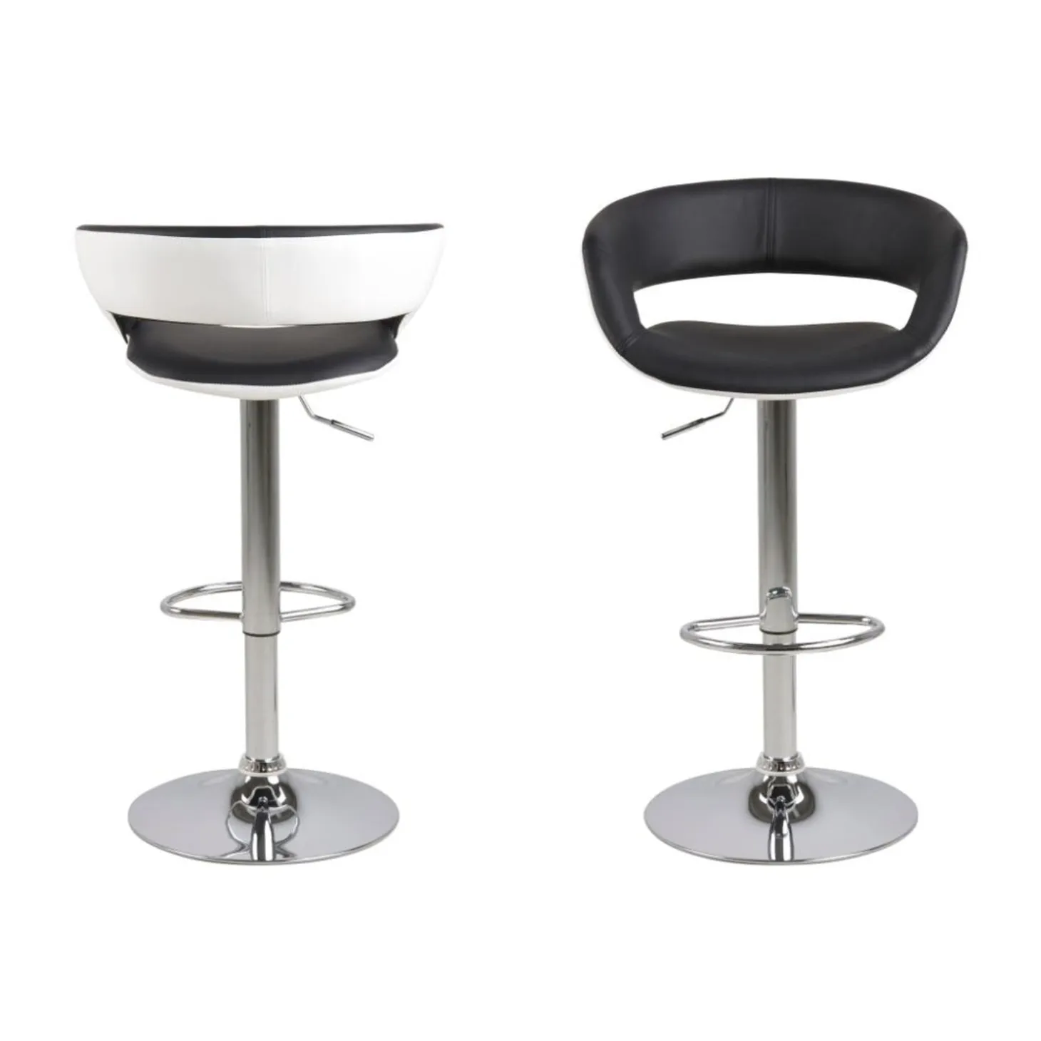 Tracy Barstol PU Svart/Vit