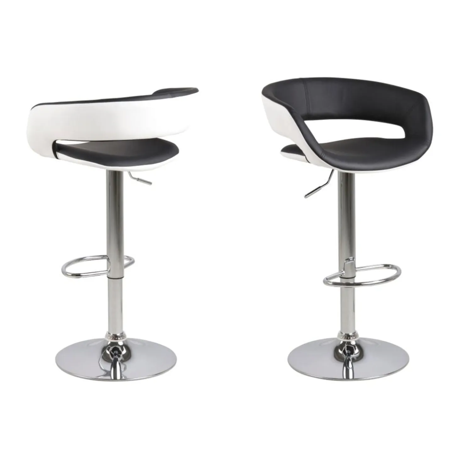 Tracy Barstol PU Svart/Vit