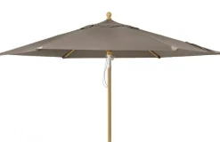 Trieste Parasoll Ø 2,5 m Trä/Taupe