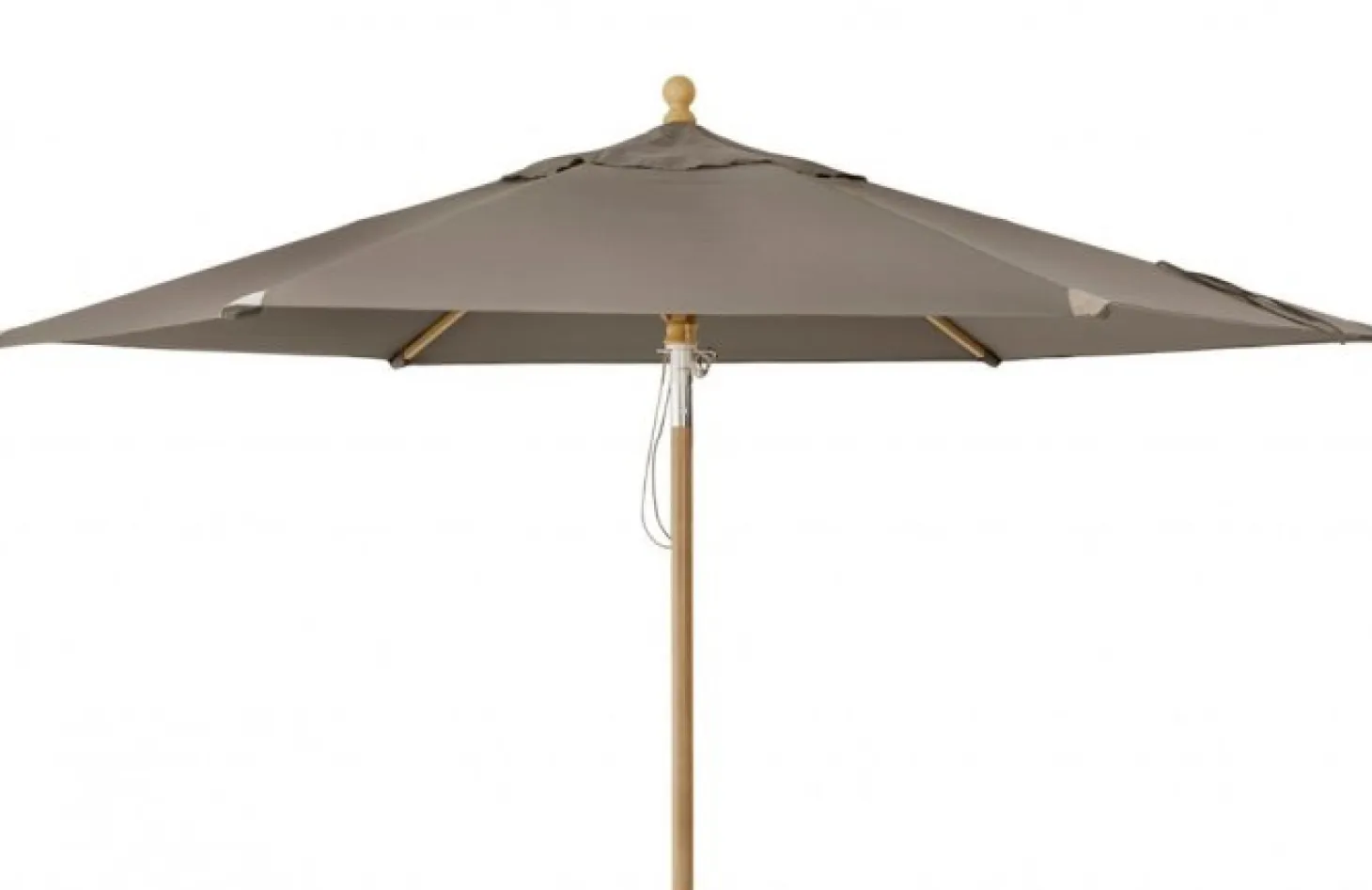 Trieste Parasoll Ø 2,5 m Trä/Taupe