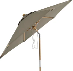 Trieste Parasoll Ø 2,5 m Trä/Taupe