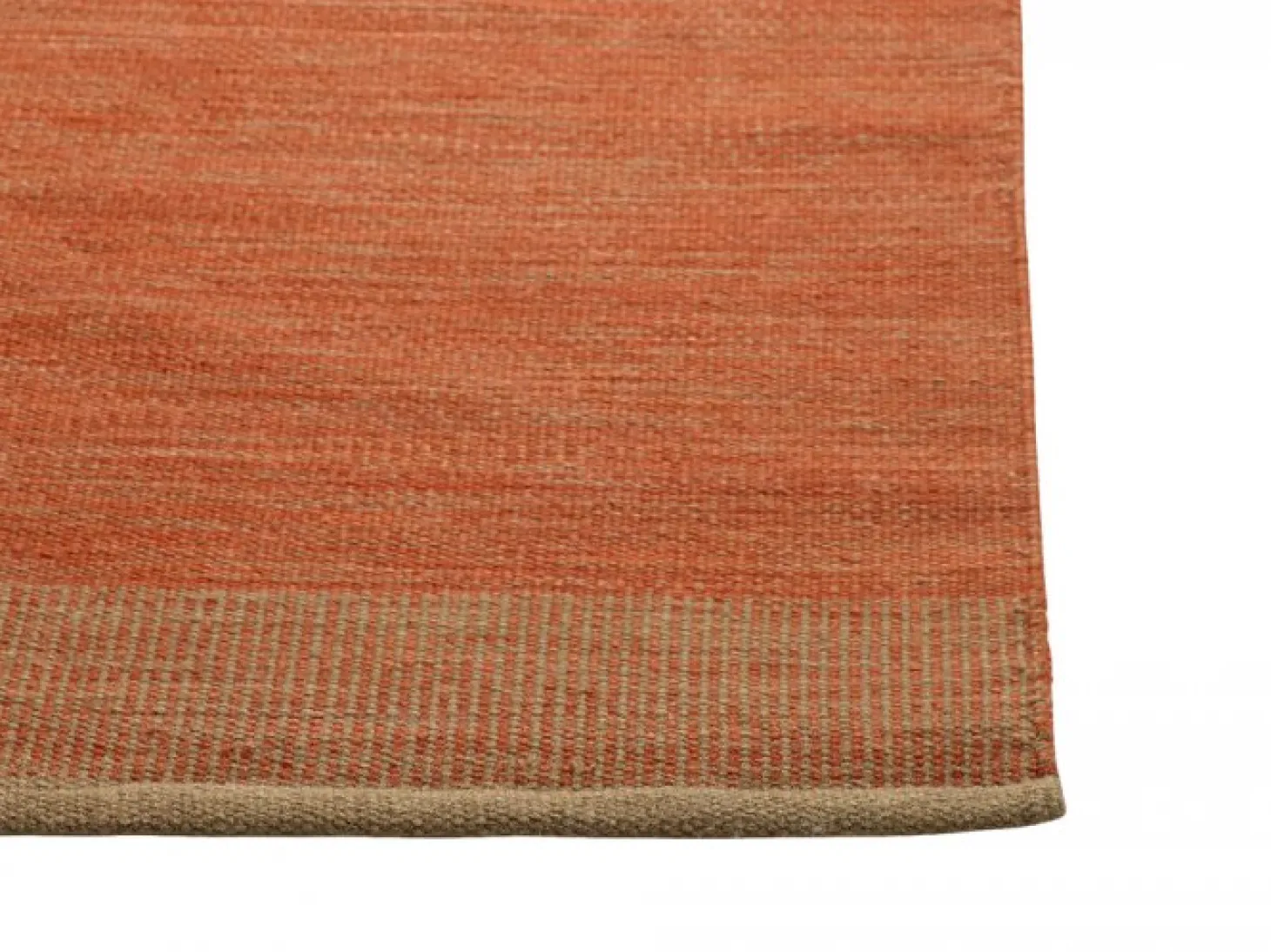 Una Spårbar Ullmatta Rust/Beige