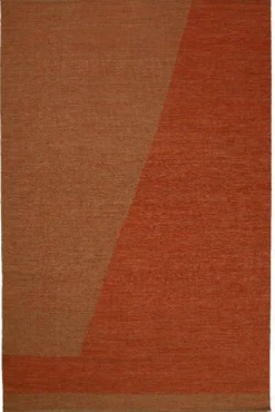 Una Spårbar Ullmatta Rust/Beige