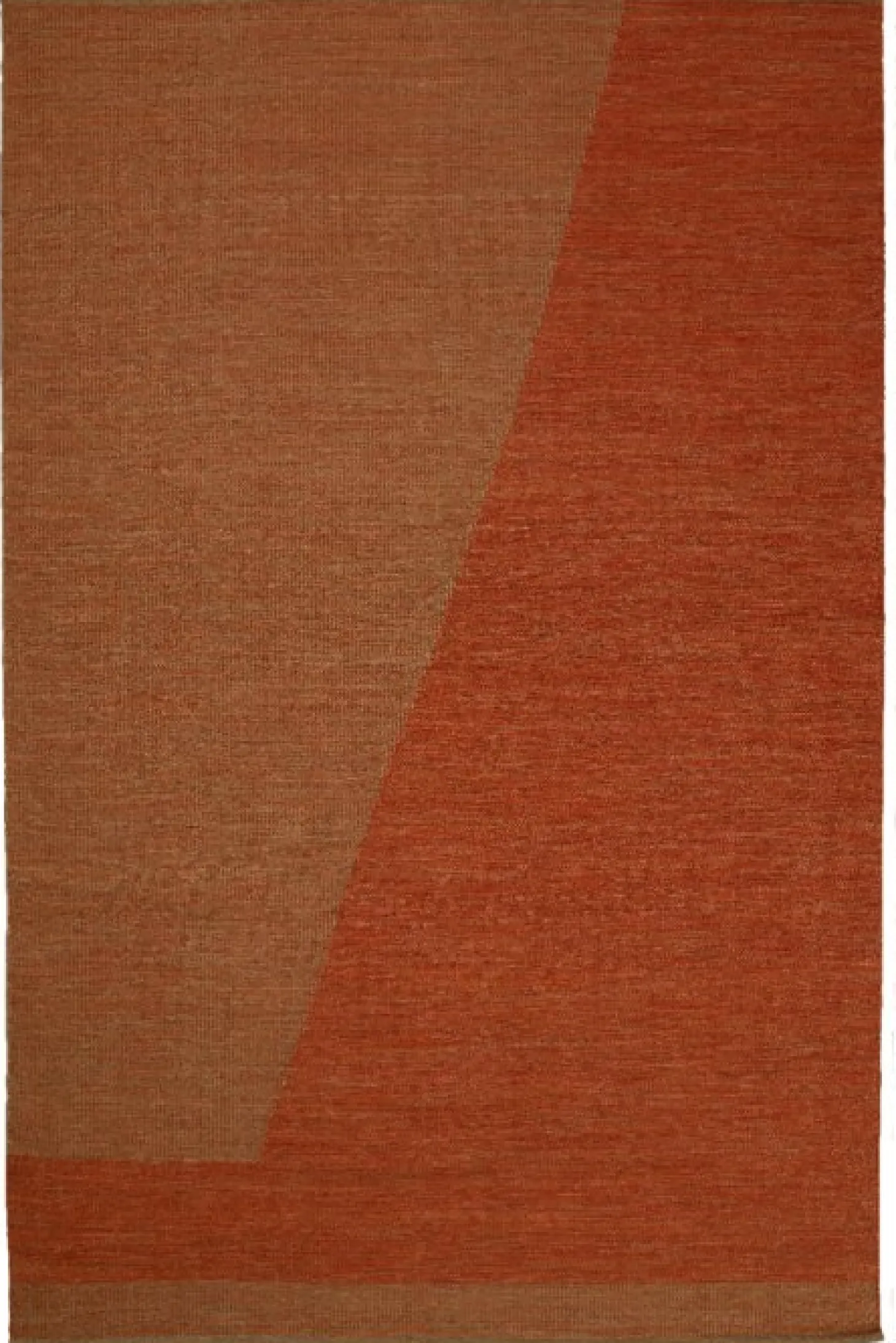 Una Spårbar Ullmatta Rust/Beige