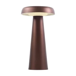 Uppladdningsbar Arcello Bordslampa Bränd Mässing