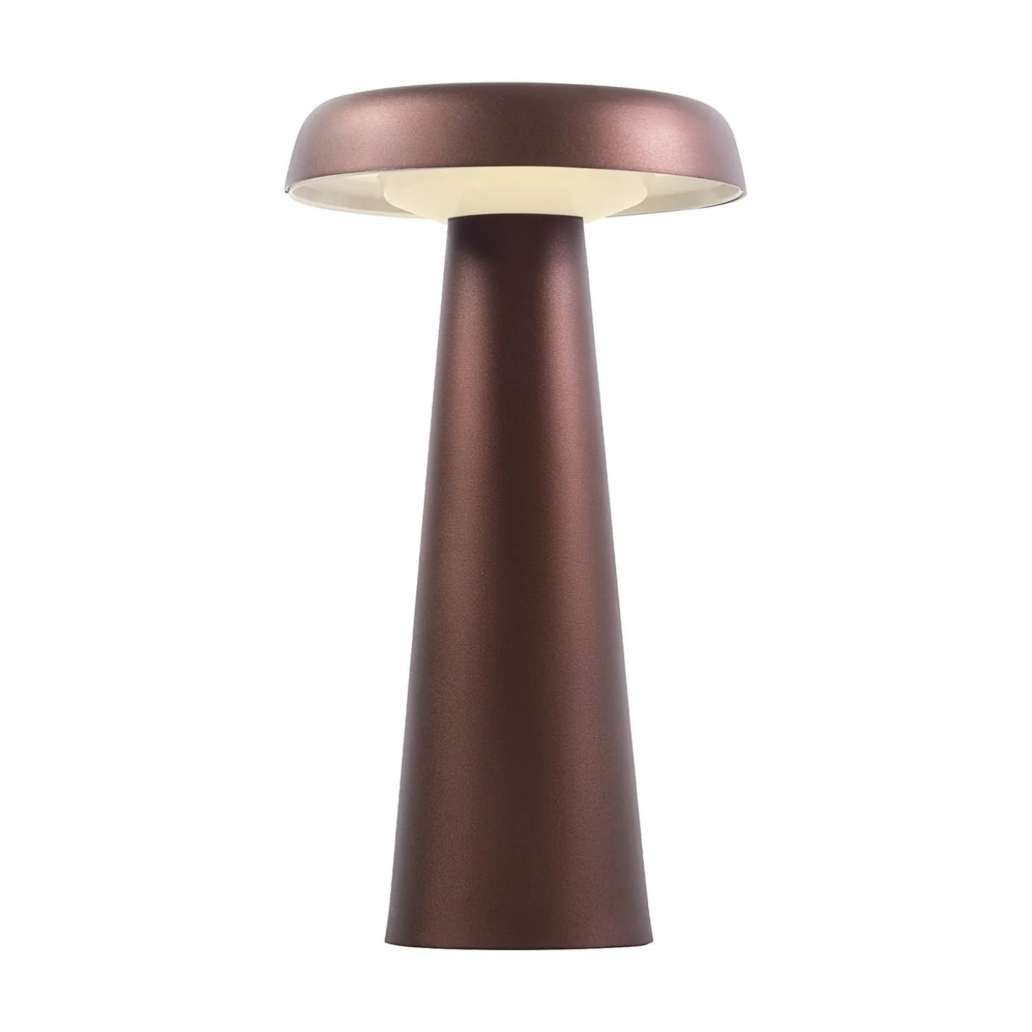 Uppladdningsbar Arcello Bordslampa Bränd Mässing