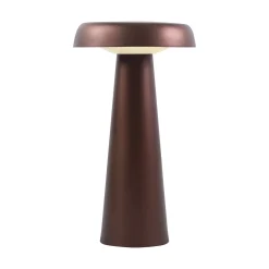 Uppladdningsbar Arcello Bordslampa Bränd Mässing
