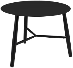 Vannes Sidobord 60 cm Rund Svart