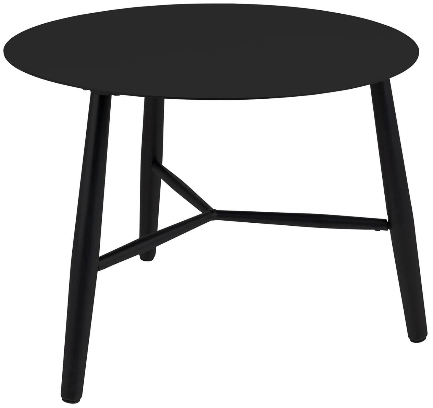 Vannes Sidobord 60 cm Rund Svart