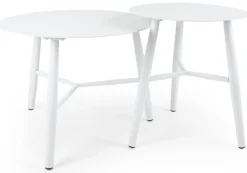 Vannes Sidobord 60 cm Rund Vit
