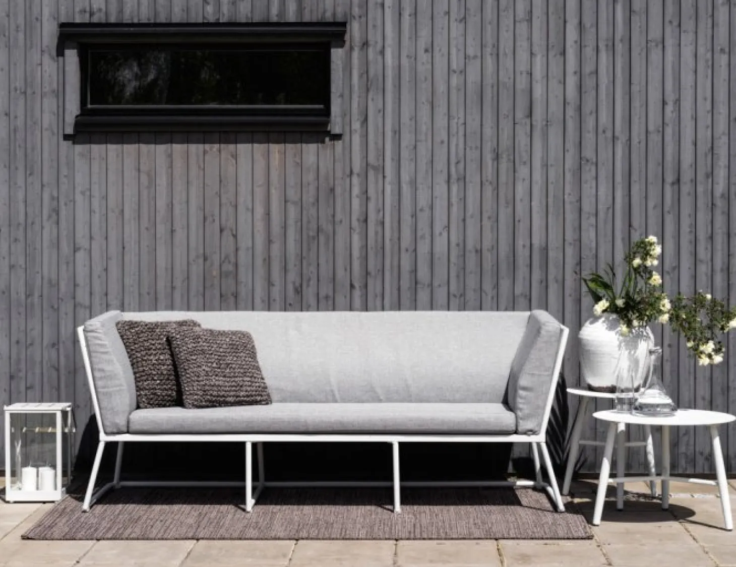 Vannes Sidobord 45 cm Rund Vit
