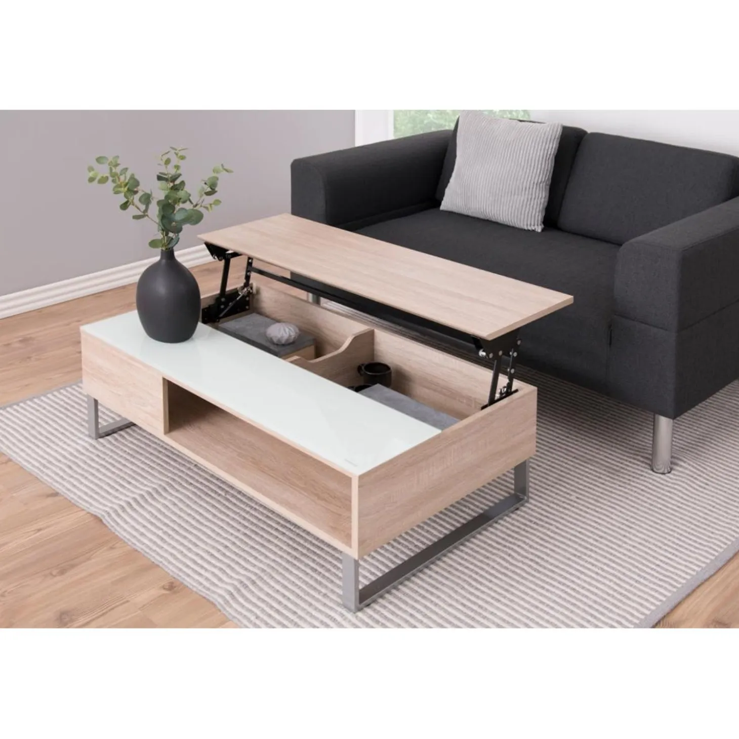Veijle Soffbord 110x60 cm Ljus Ek