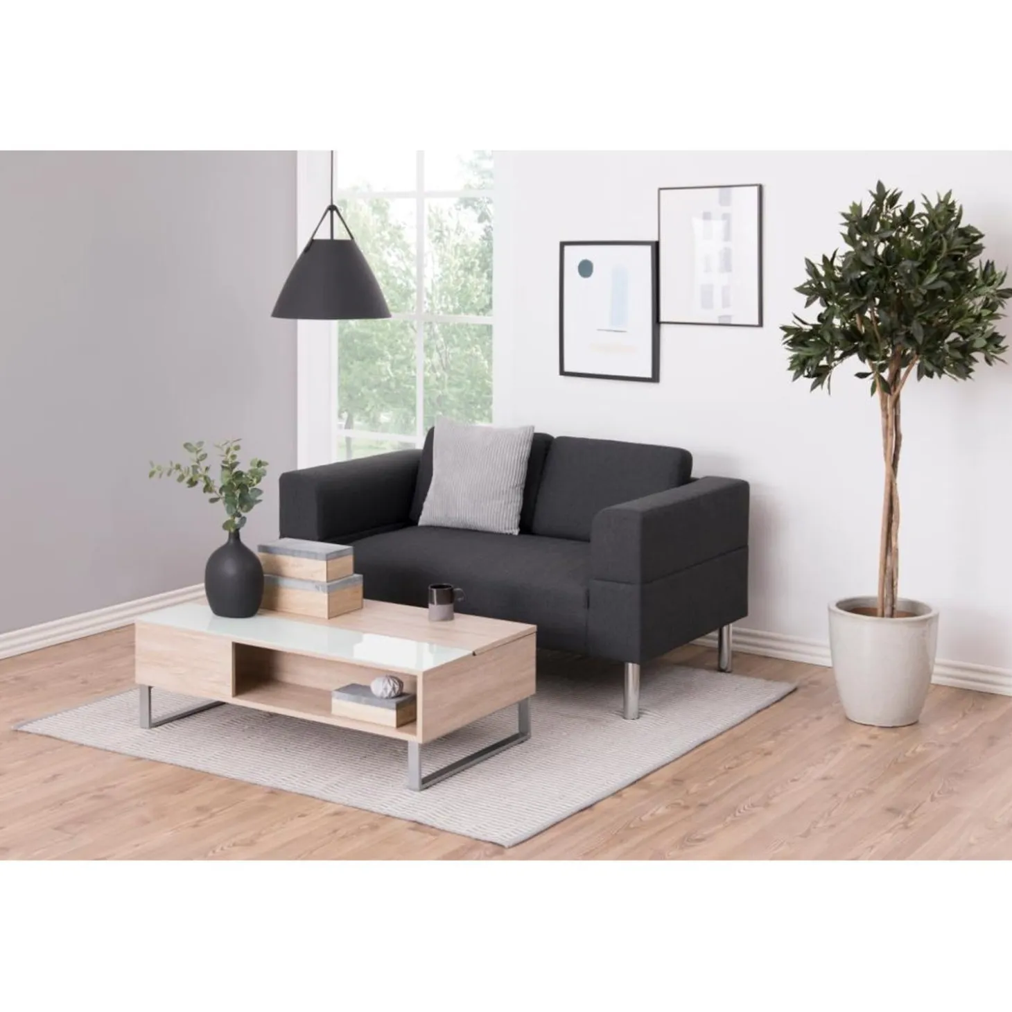 Veijle Soffbord 110x60 cm Ljus Ek