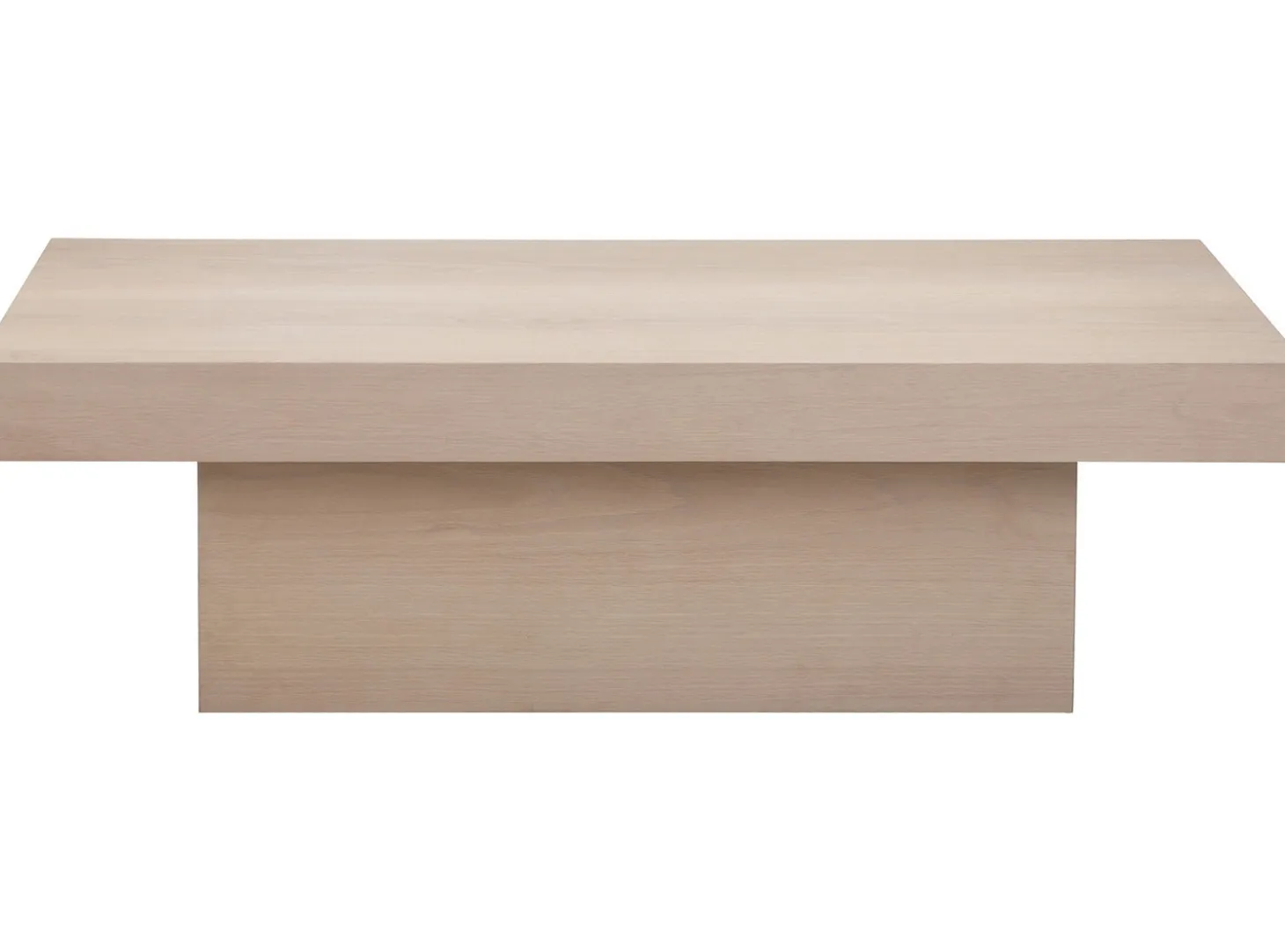 Vento Soffbord 130x70 cm Vitpigmenterad Ek