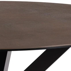 Verdun Matbord Rund 119 cm Rostbrun Keramik