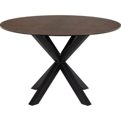 Verdun Matbord Rund 119 cm Rostbrun Keramik