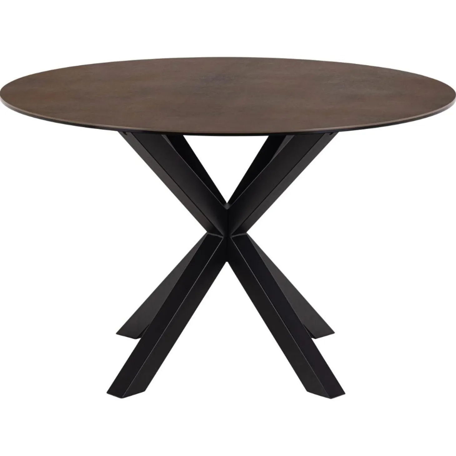 Verdun Matbord Rund 119 cm Rostbrun Keramik