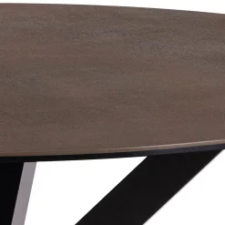 Verdun Matbord Rund 119 cm Rund Brun Keramik