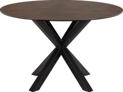 Verdun Matbord Rund 119 cm Rund Brun Keramik