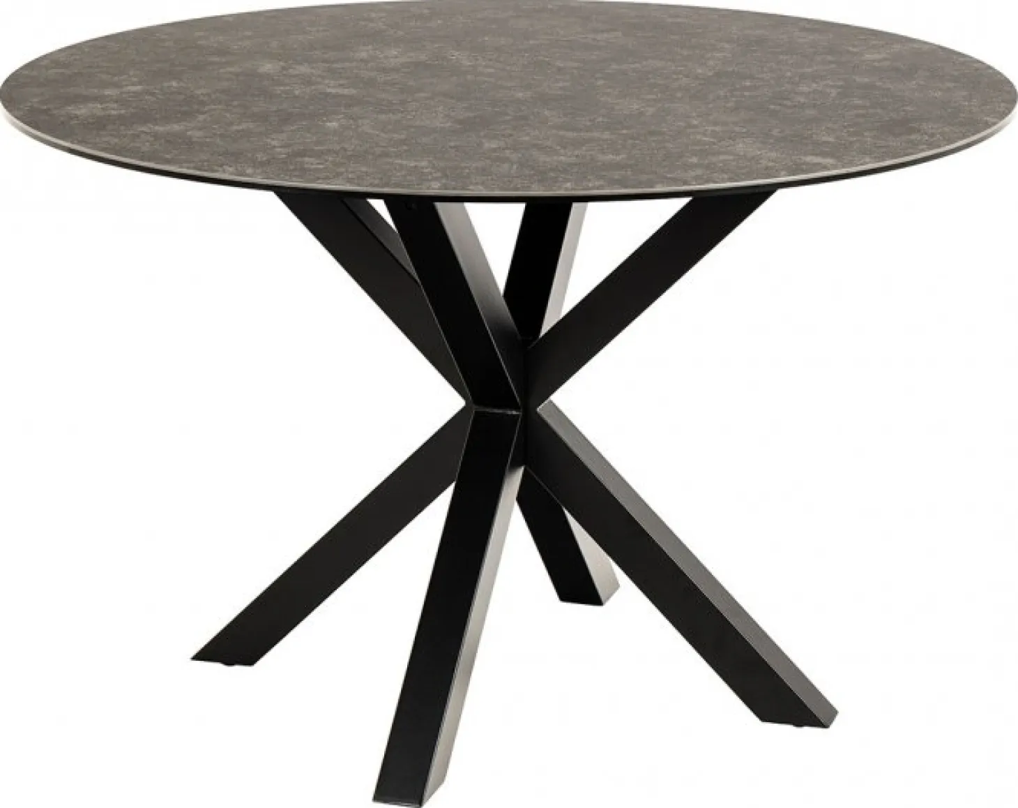 Verdun Matbord Rund 119 cm Rund Svart Keramik