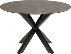 Verdun Matbord Rund 119 cm Rund Svart Keramik