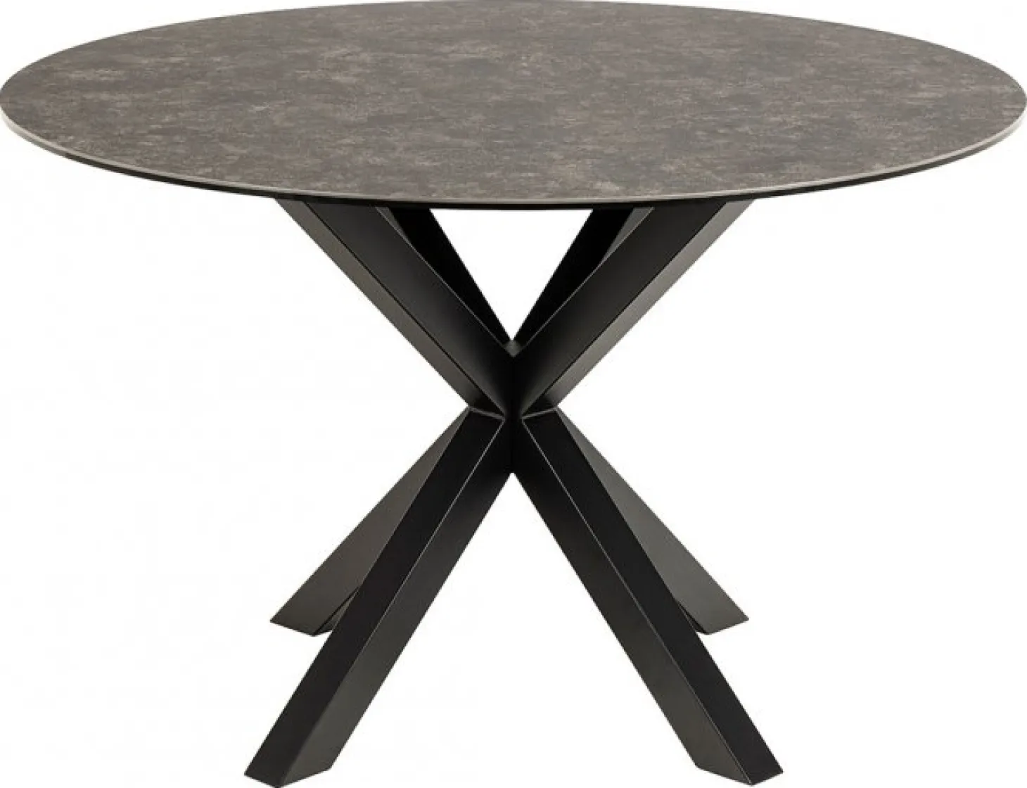 Verdun Matbord Rund 119 cm Rund Svart Keramik