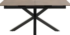 Verdun Matbord 90x160-210 cm Brun Keramik