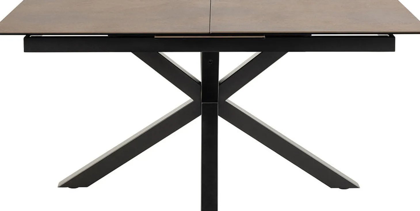 Verdun Matbord 90x160-210 cm Brun Keramik