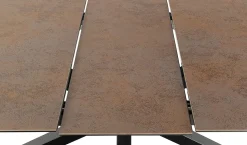 Verdun Matbord 90x160-210 cm Brun Keramik