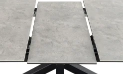 Verdun Matbord 90x160-210 cm Grå Keramik