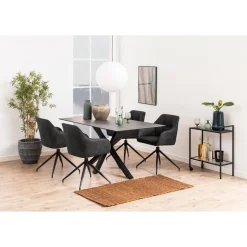 Verdun Matbord 160x90 cm Svart Fairbanks