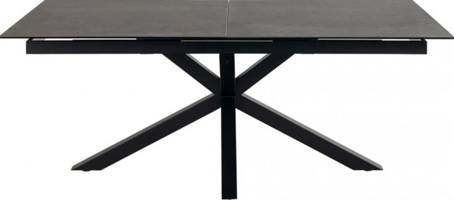 Verdun Matbord 100x200/240 cm Svart Keramik