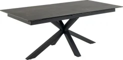 Verdun Matbord 100x200/240 cm Svart Keramik