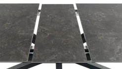 Verdun Matbord 100x200/240 cm Svart Keramik