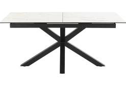 Verdun Matbord 90x160-210 cm Vit Keramik
