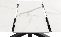 Verdun Matbord 90x160-210 cm Vit Keramik