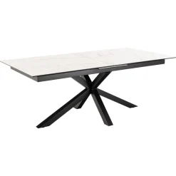 Verdun Matbord 100x200-240 cm Vitt Akranes