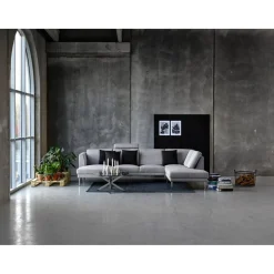 Verdun Soffbord Rund 82 cm Glas/Krom