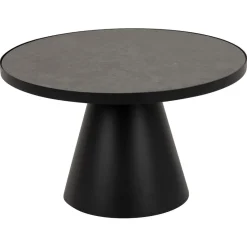 Vernon Soffbord Rund 66 cm Svart