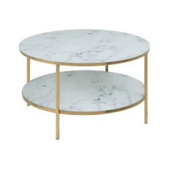 Versailles Soffbord med hylla Rund 80 cm