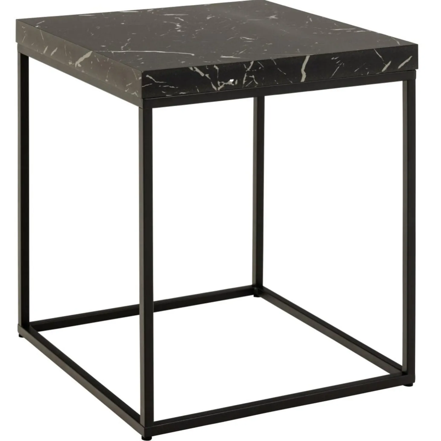 Vesterbro Soffbord 40x40 cm Svart Marquina
