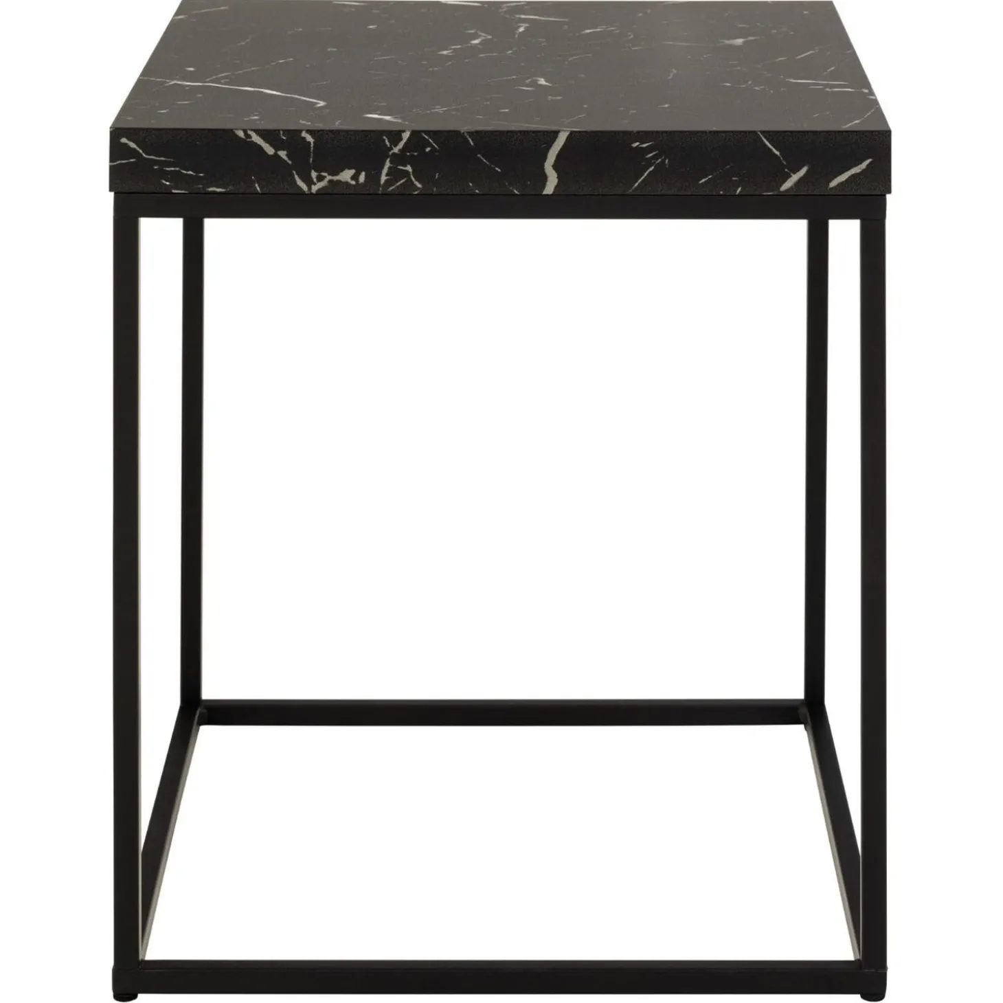 Vesterbro Soffbord 40x40 cm Svart Marquina