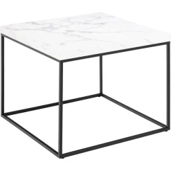 Vesterbro Soffbord 60x60 cm Vit Carrara
