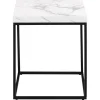 Vesterbro Soffbord 40x40 cm Vit Carrara