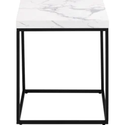 Vesterbro Soffbord 40x40 cm Vit Carrara