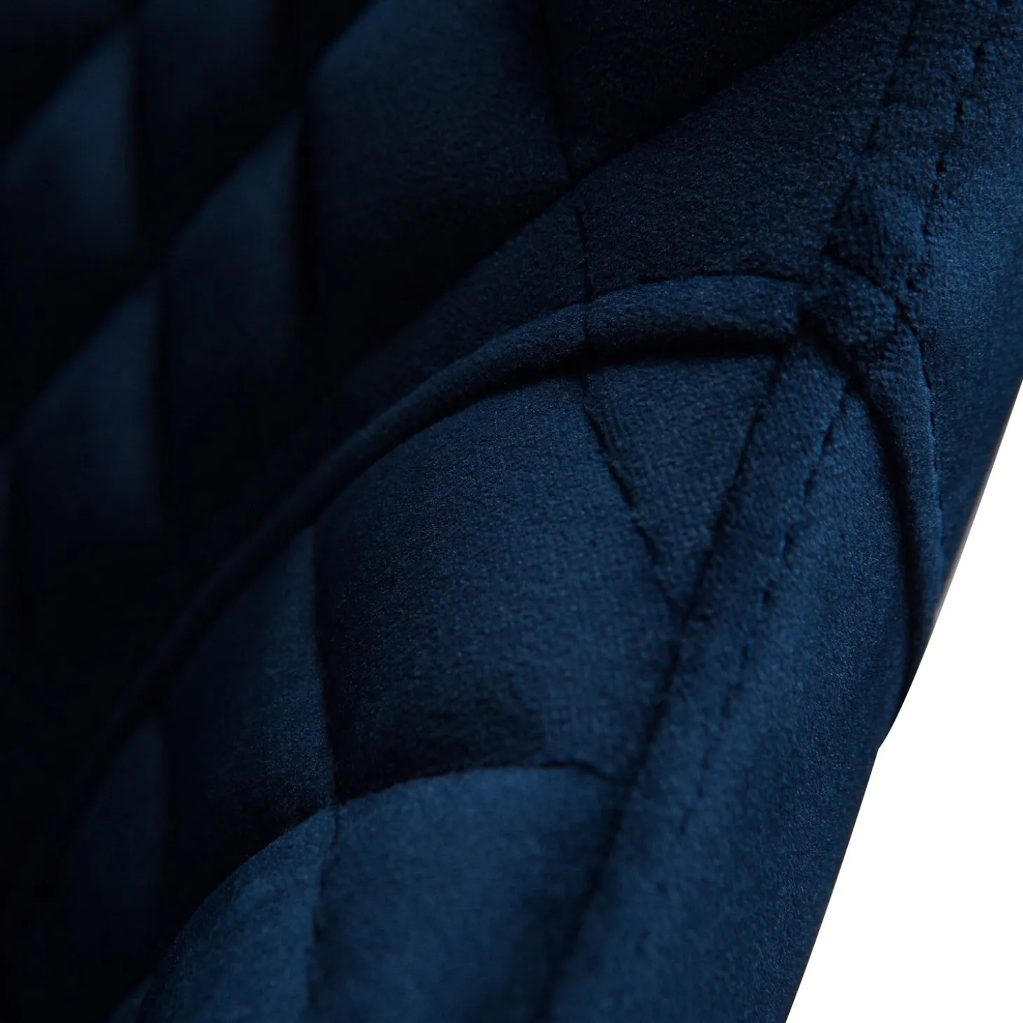 Vetro Stol Midnight Blue Velvet, Oak