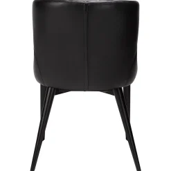 Vetro Stol Vintage Black Art.Leather, Black Oak