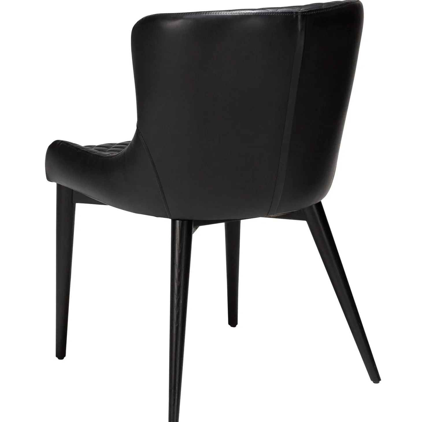Vetro Stol Vintage Black Art.Leather, Black Oak