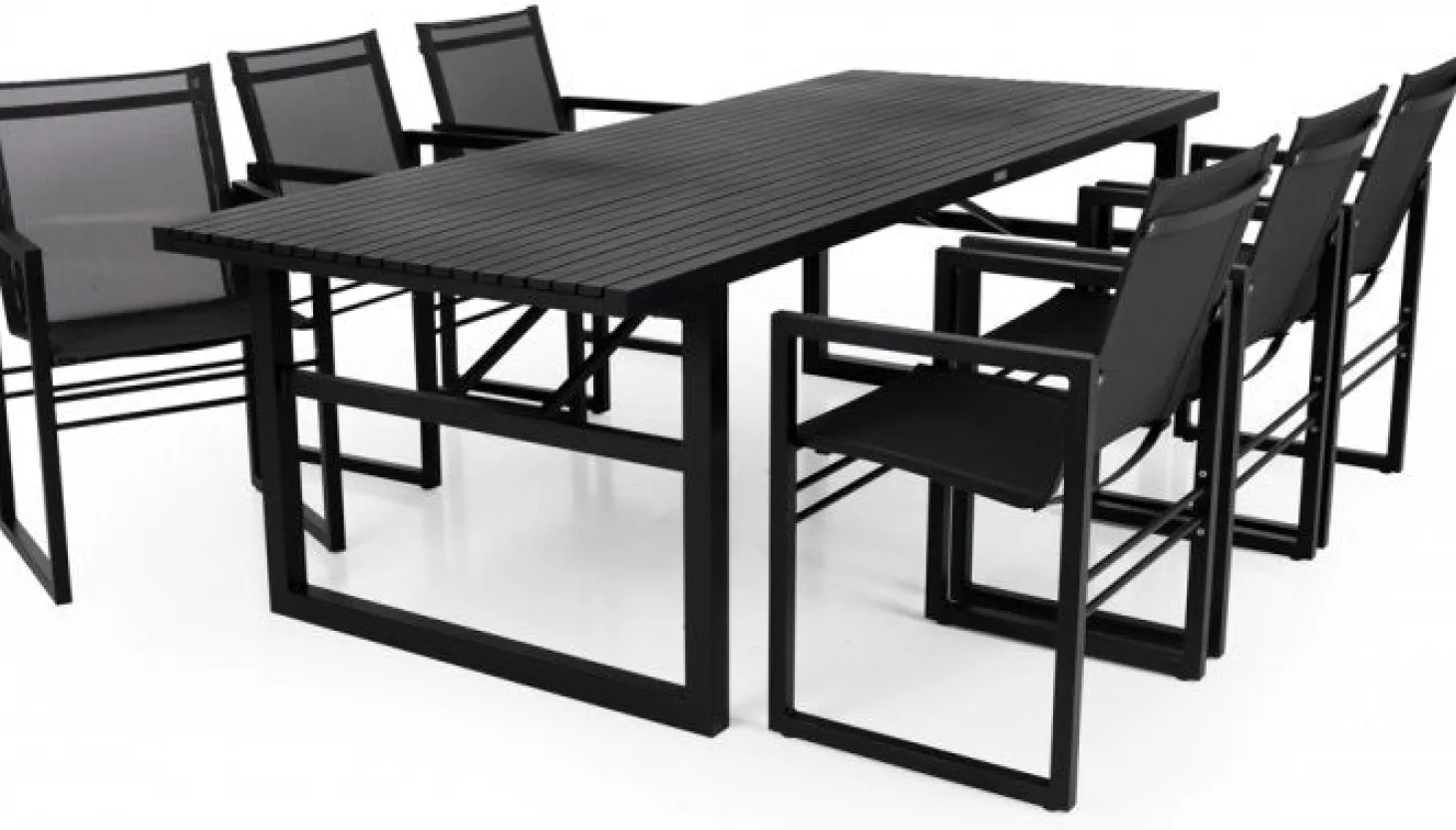 Vevi Matbord 230x95 cm Svart