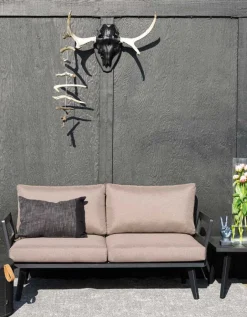 Villac 2-Sits Modul Svart/Beige